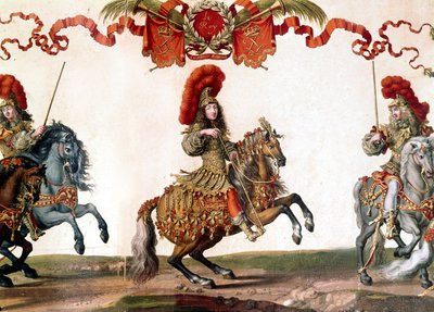 French King Louis XIV at the Grand Carrousel, 1662 by French School